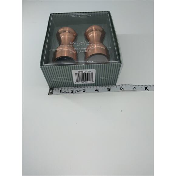 Olde Thompson Copper Columbia Pepper Mill & Salt Shaker Set - Picture 9 of 10
